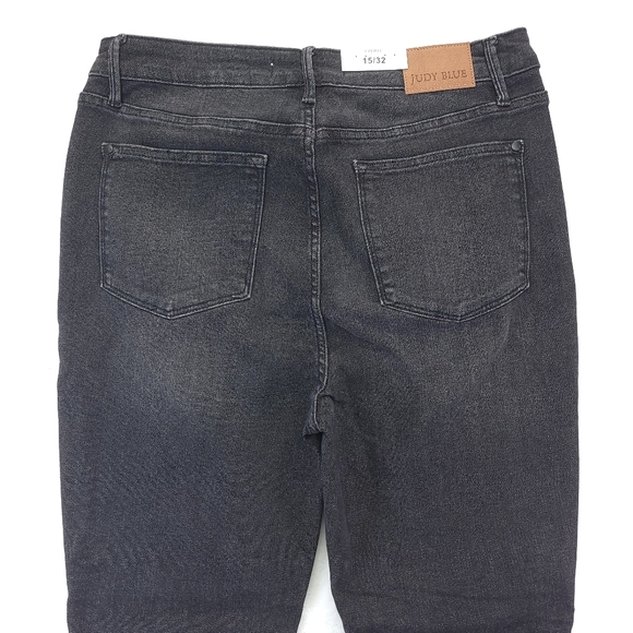 Judy Blue Jeans Womens 15/32 Black Denim High Rise Skinny JB88753 Dark Wash NWT - Picture 1 of 12
